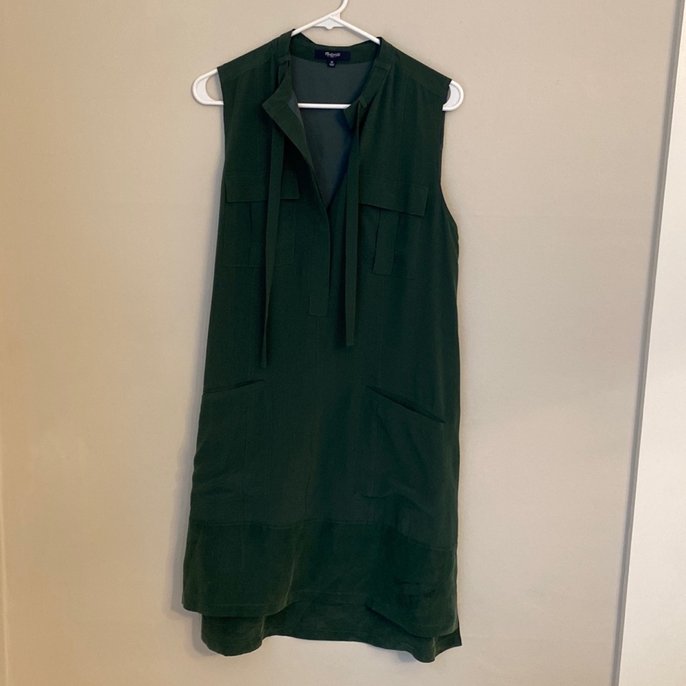 Madewell Silk Aviator Shiftdress